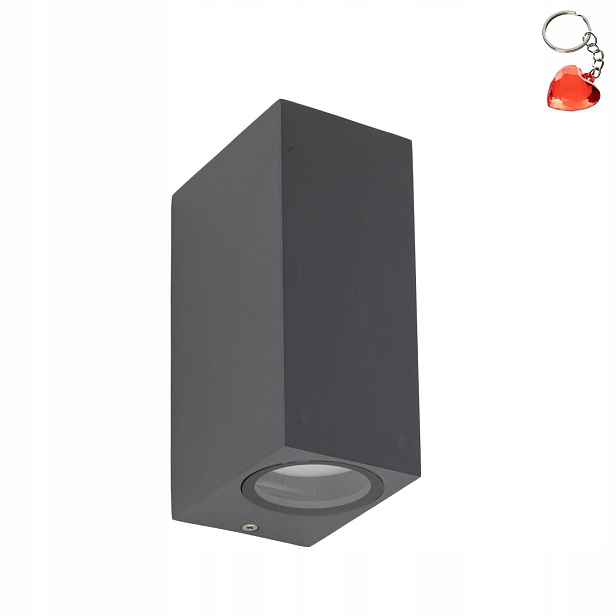 Nástěnná nástěnná lampa IP44 2xGU10 Šedá Moderní Tk Lighting