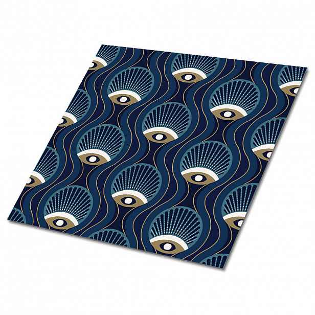 TULUP SAMOLEPICÍ OBKLADY NA STĚNU 9 ks 30x30 cm Vintage vzor očí