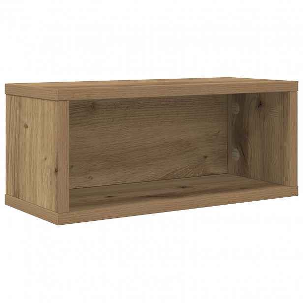 vidaXL Úložný stojan na CD Dub artisan 40 x 17 x 17 cm