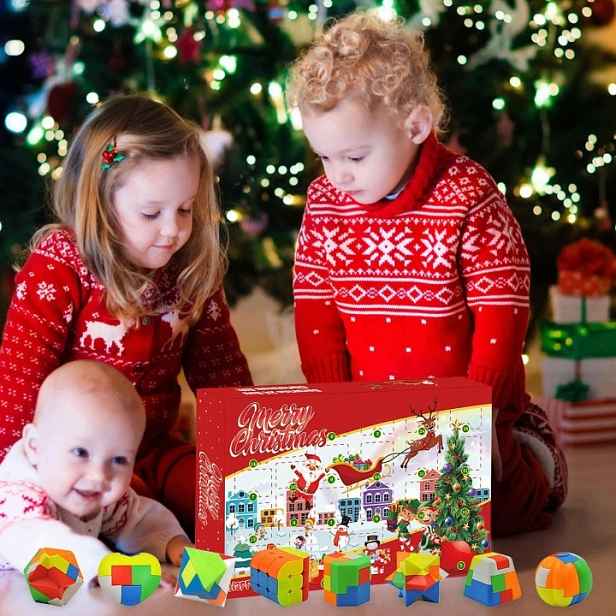 16KA Adventní Kalendář S Kovovými Hlavolamy 24 Pro Děti I Dospělé