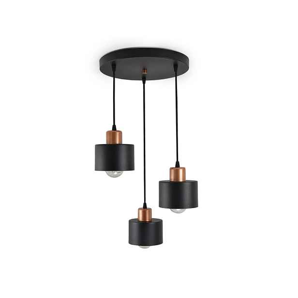 Lampa Stropní Svítidlo Lustr 382-D3 Měď Edison Loft