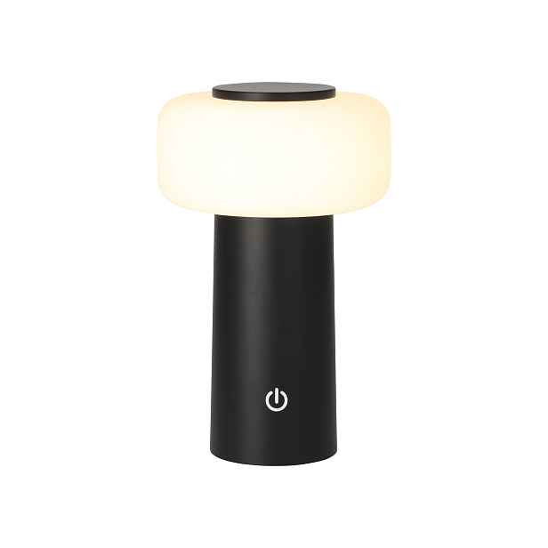 LED bateriová stolní lampa (černá)