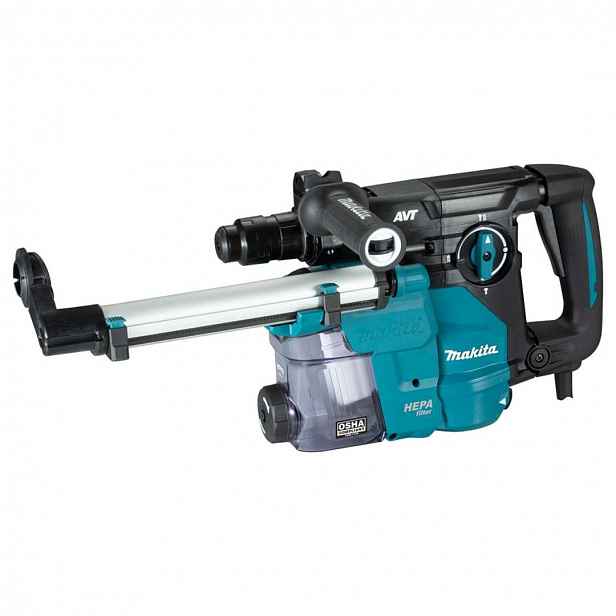 Makita - Kombinované kladivo 1050 W, s integrovaným odsáváním prachu HR3012FCWJ