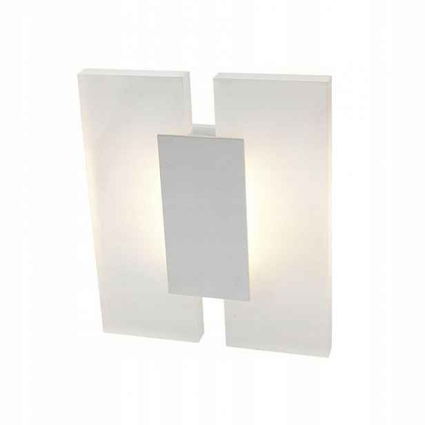 Nástěnná lampa Led Bílá 2 zdroje 12W Teplá bílá Jacob Italux