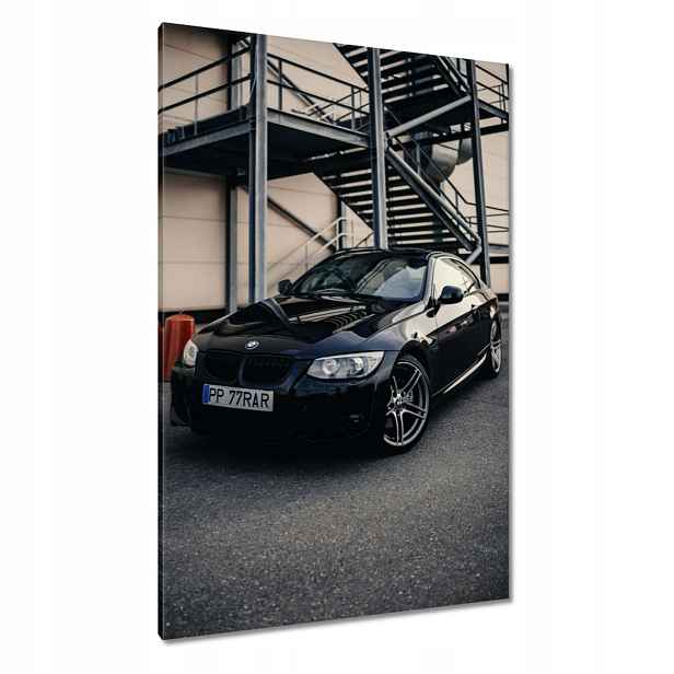 Obrazy 80x120 Černá Beemka Bmw Auto