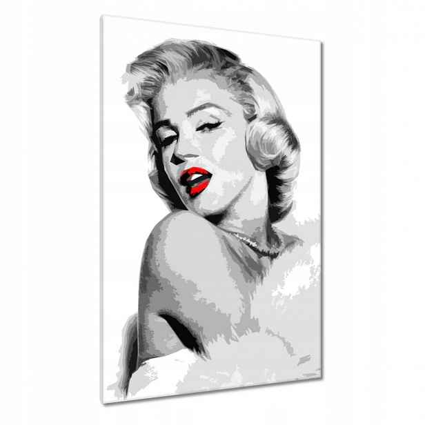 Obrazy 80x120 Marilyn červené rty