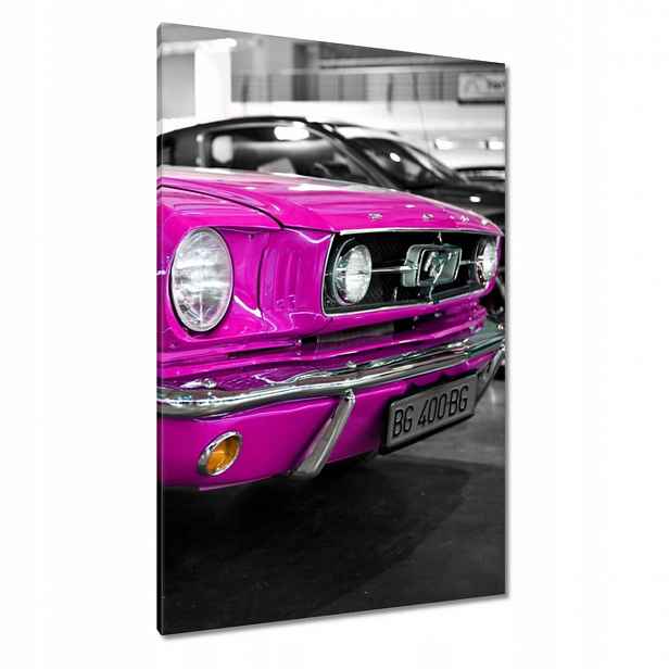 Obrazy 80x120 Růžový Ford Mustang