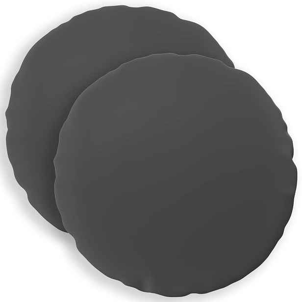 vidaXL Polštář 2 ks HEERLEN Antracitová Ø 30 cm Polyester