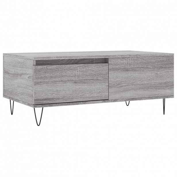 vidaXL Konferenční stolek šedý sonoma 90x50x36,5 cm kompozitní dřevo