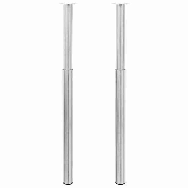 vidaXL 2 teleskopické stolové nohy z nerezová ocel 710 mm - 1100 mm