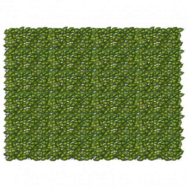 vidaXL Clona na balkon s listy Zelená a žlutá 200 x 150 cm