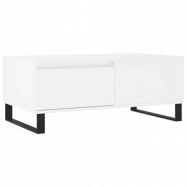 vidaXL Konferenční stolek bílý 90 x 50 x 36,5 cm kompozitní dřevo