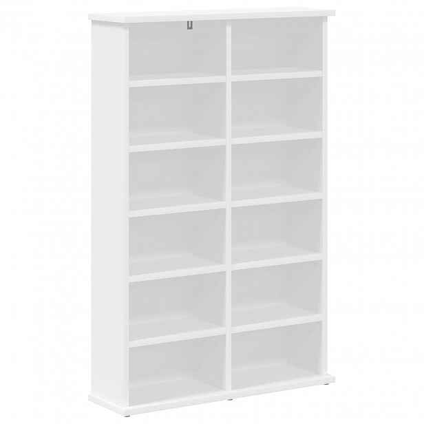 vidaXL CD skříň Bílá 60 x 17 x 92 cm Kompozitní dřevo