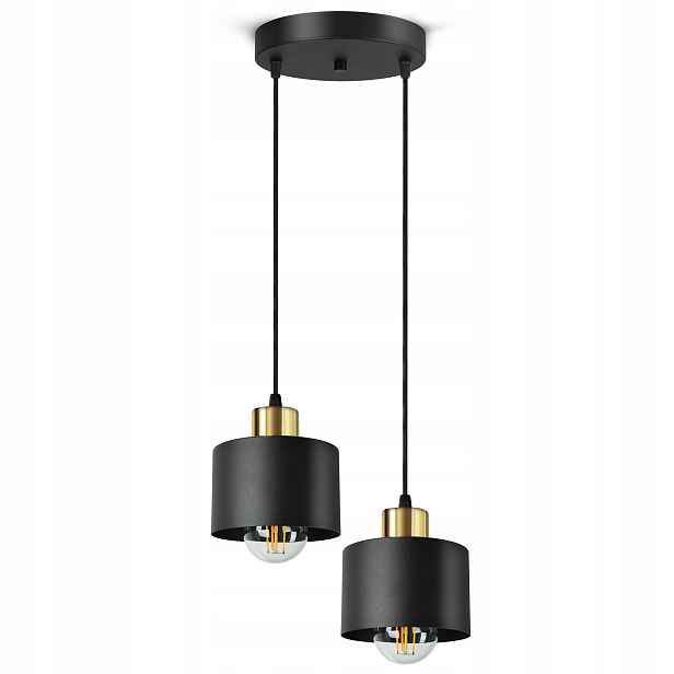 Stropní Svítidlo Lustr Stropní Svítidlo Classic Spot EZ2 Led E27 Black Gold