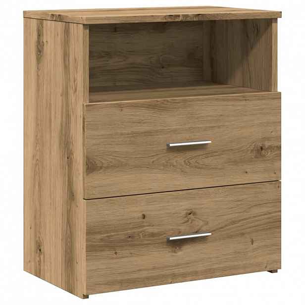 vidaXL Noční stolek dub artisan 50 x 32 x 60 cm kompozitní dřevo
