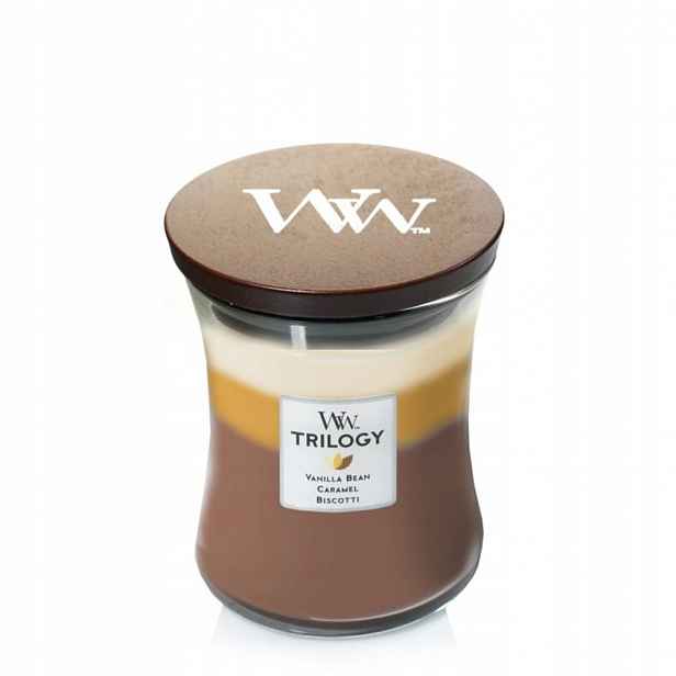 WoodWick Café Sweets Ww Trilogy svíčka střední