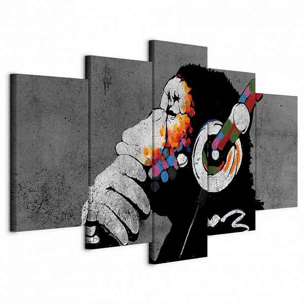 artgeist MALBA NA PLÁTNĚ, abstraktní, zvířata, 100/50/1,2 cm