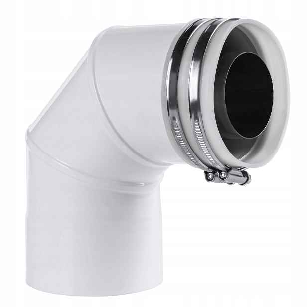 Adaptér Vk 80/125 bílý pro vzducho-spalovací systém Spiroflex