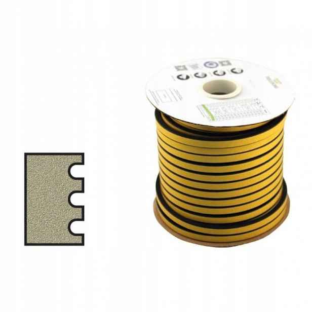 List těsnění, Kron, 15x8mm, černá, 50m