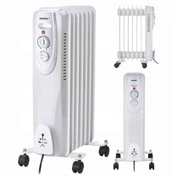 Olejový radiátor Silvercrest Sor 1500 F4 1500 W 7 žeber