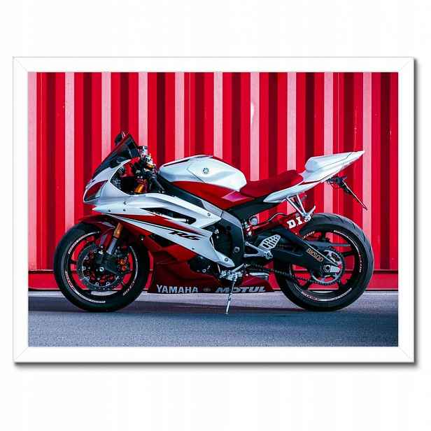 Plakáty v rámu 40x30 Bílo-červená Yamaha