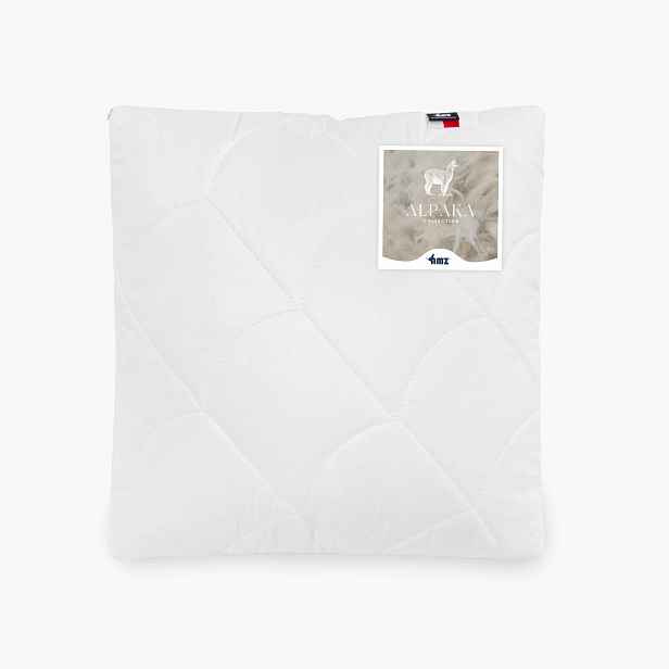 Polštář 40x40 bílý prošívaný bez zipu 460 g Alpaka