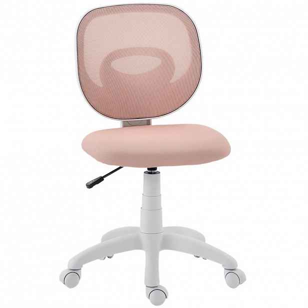 SHOPENTRA ERGONOMICKÉ otočné židle s výškově nastavitelným opěradlem, růžové