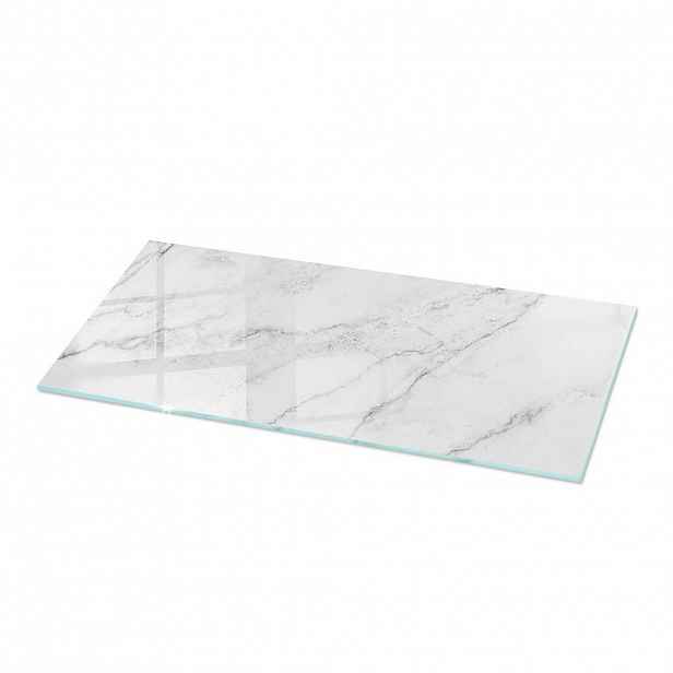 TULUP SKLENĚNÁ DESKA 125x50 cm Vzor mramorového povrchu