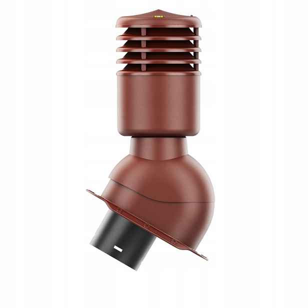 Větrací komín Smartline profil E fi 125 mm, zateplená hnědá barva