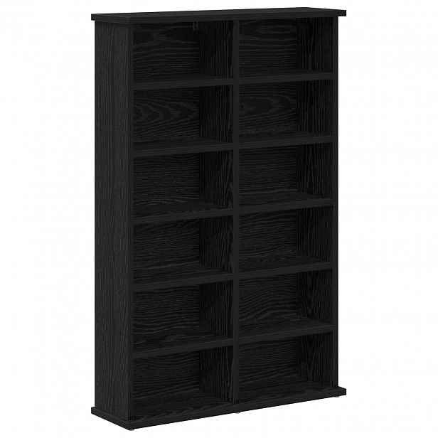 vidaXL CD skříň Černý dub 60 x 17 x 92 cm Kompozitní dřevo