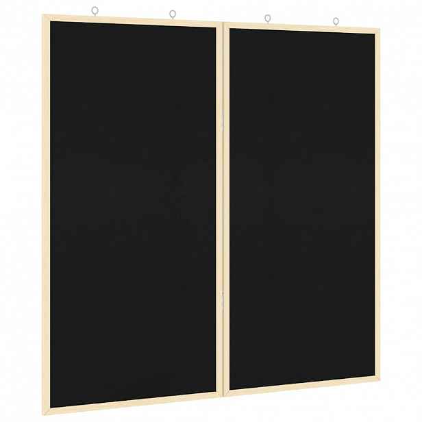 vidaXL Informační nástenka 80 x 80 x 1.4 cm Masivní borovicové dřevo