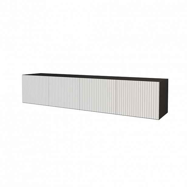 ALTDECOR NÍZKÁ komoda NOA-2-W 2x100x40x40 cm – černá / bílá