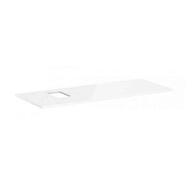 Deska pod umyvadlo Hansgrohe Xelu Q 136x1,6x55 cm bílá lesklá 54123050