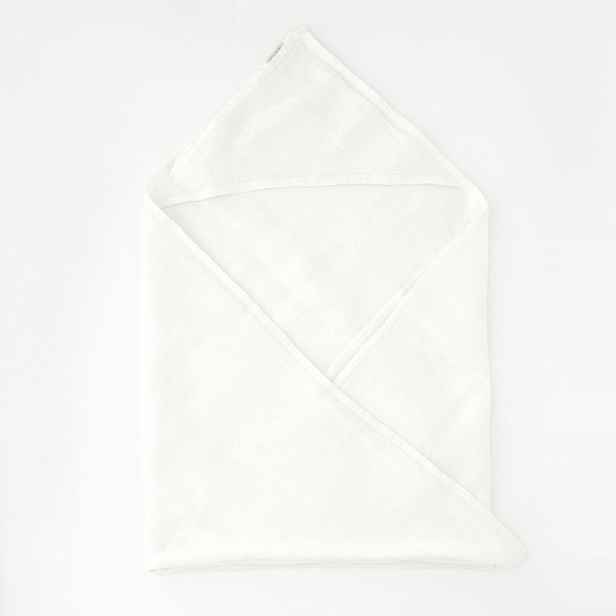 Dětský bílý lněný ručník Linen Tales Waffle, 70 x 70 cm
