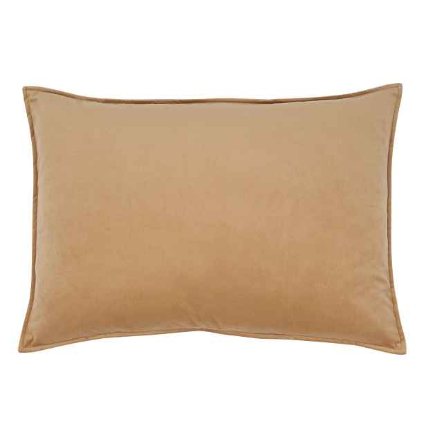 Medově zlatý sametový povlak na polštář Aix – 70*50 cm Chic Antique