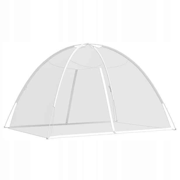 Moskytiéra Na Postel 200X180X135 CM, Bílá, Síť Proti Hmyzu