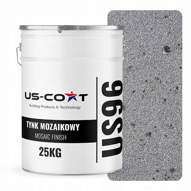 Mozaiková Omítka Mozaika 25 Kg Stříbrná S Černou Slídou M51 Ozdobná Pryskyřičná