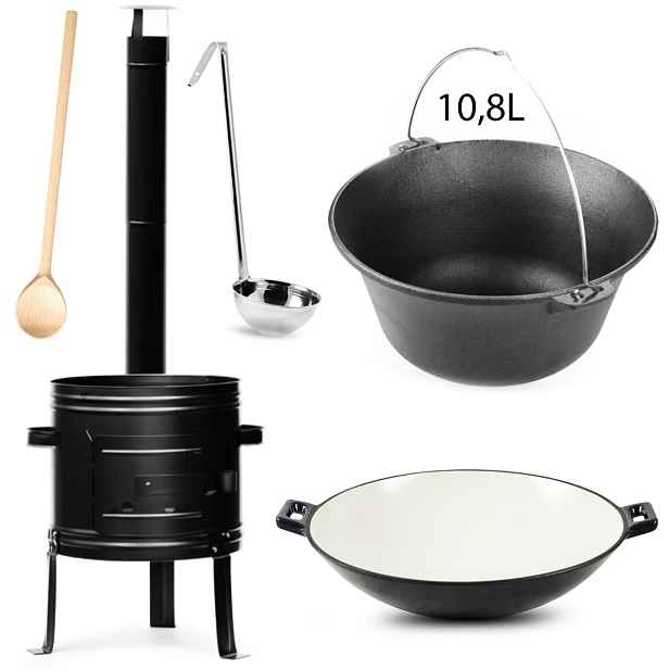 Perfect Home Partyset37 Kotlíková souprava s WOK pánví 10,8L, 5ks