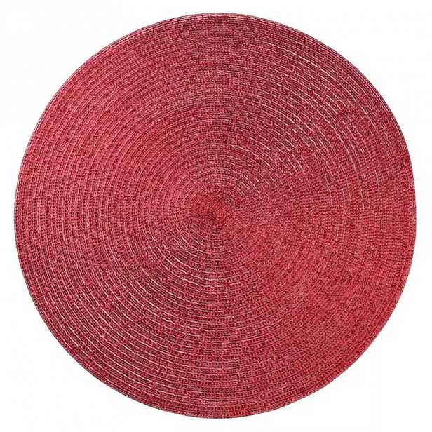 Podložka glitter. Śr. 38 cm.červená