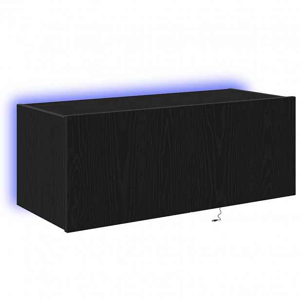 vidaXL TV wall cabinet 80 x 35 x 31 cm Černý dub Kompozitní dřevo