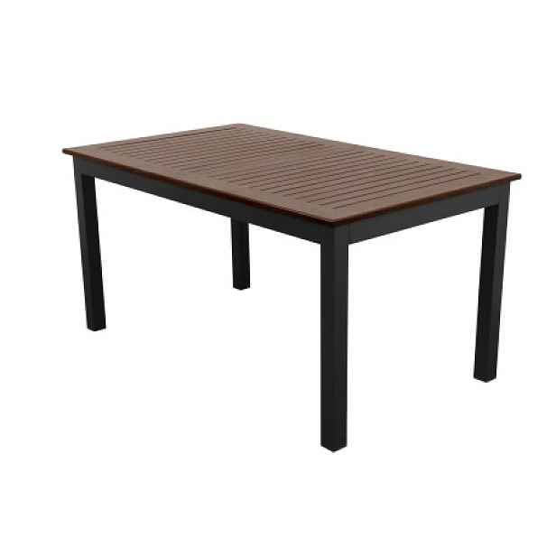 Doppler EXPERT WOOD Plus - zahradní hliníkový stůl 150 x 90 cm - Zboží s drobnou vadou (N641)