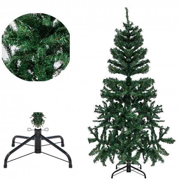 Klasický umělý vánoční stromeček z Pvc 150 cm, stojan 450 konců