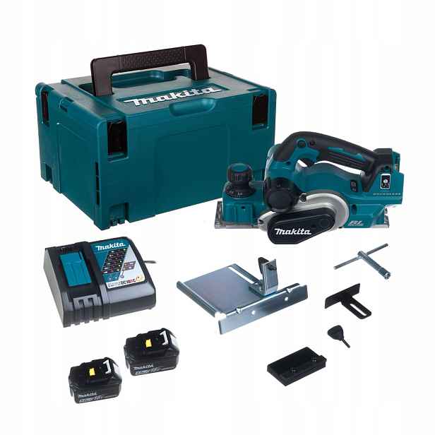 Makita DKP181RTJ DKP181 Akumulátorová Hobelka Na Dřevo 18V Aku 2x 5.0Ah