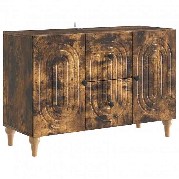vidaXL Televizní skříň Kouřový dub 89 x 34,5 x 60 cm Kompozitní dřevo