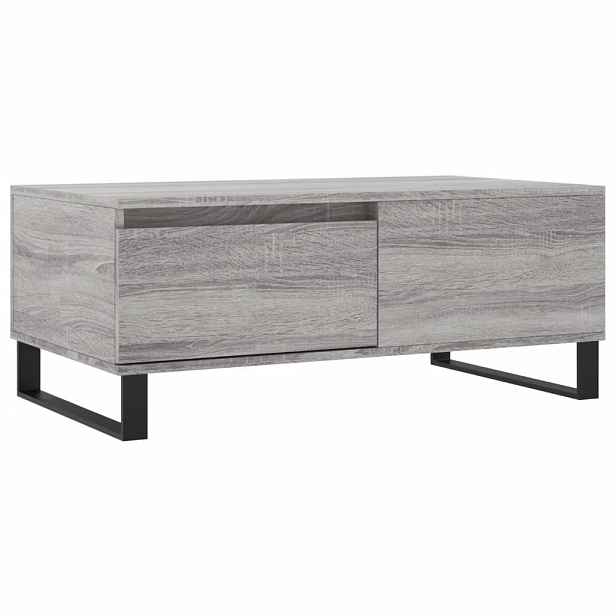 vidaXL Konferenční stolek šedý sonoma 90x50x36,5 cm kompozitní dřevo
