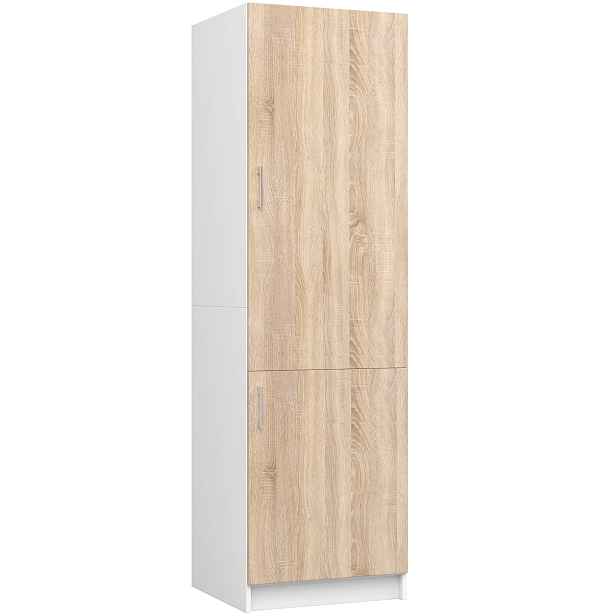 Ak furniture Skříň na vestavnou chladničku S 60cm Artus bílá/sonoma