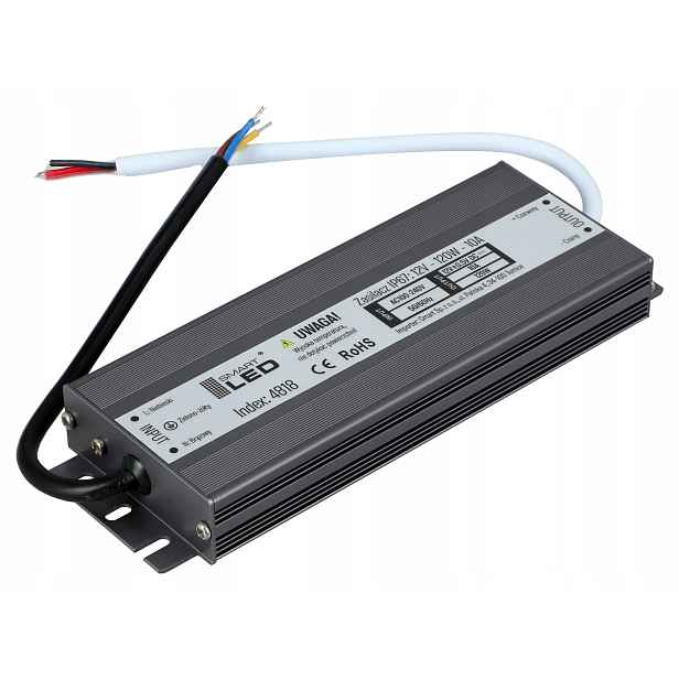Napájecí zdroj 12V pro Led pásek 120W 10A IP67 vodotěsný, hermetický