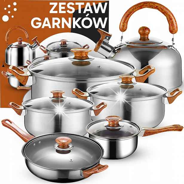 Sada hrnců Retoo nerezová ocel 11 ks.