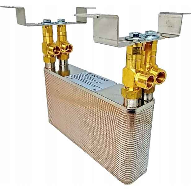 70-deskový výměník tepla 80 kW Nordic Tec 3/4'' s nástěnným držákem