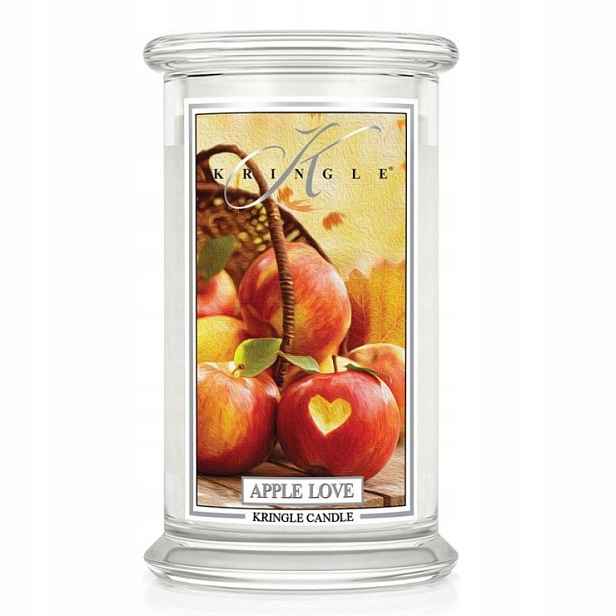 Apple Love – Kringle Candle – velká svíčka se dvěma knoty (624 g)